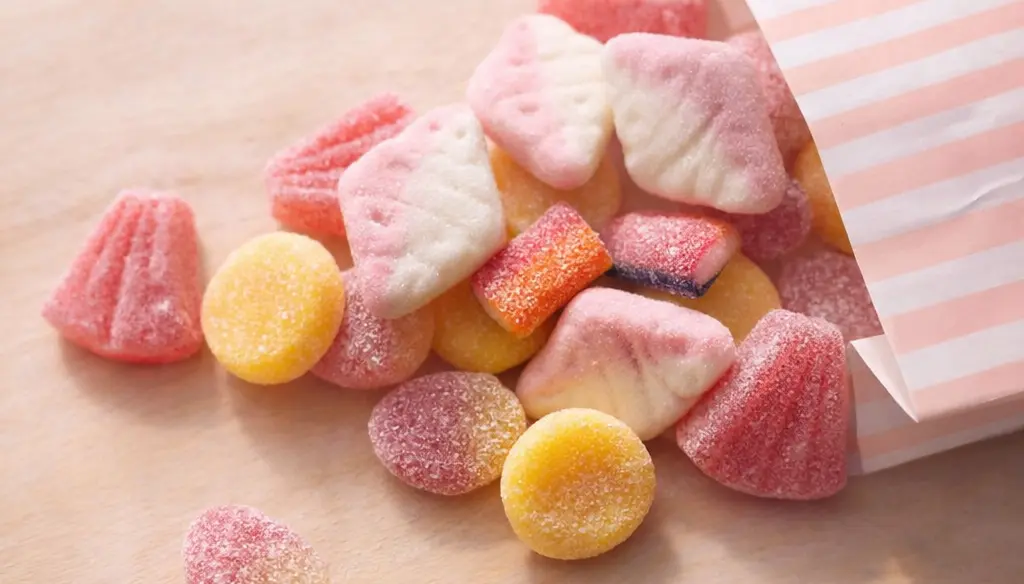 A colorful spread of Swedish pick-a-mix candy